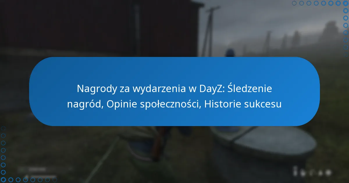 Nagrody za wydarzenia w DayZ: Śledzenie nagród, Opinie społeczności, Historie sukcesu