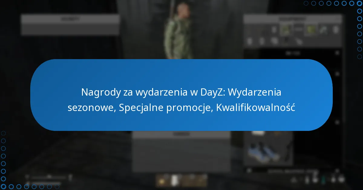 Nagrody za wydarzenia w DayZ: Wydarzenia sezonowe, Specjalne promocje, Kwalifikowalność