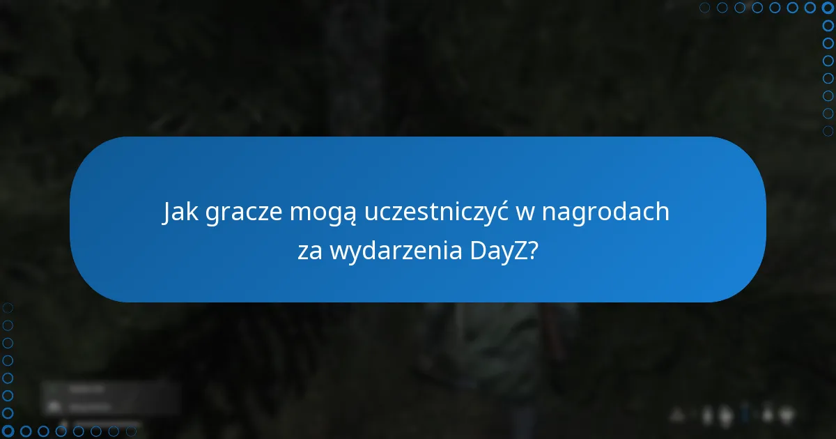 Jak gracze mogą uczestniczyć w nagrodach za wydarzenia DayZ?