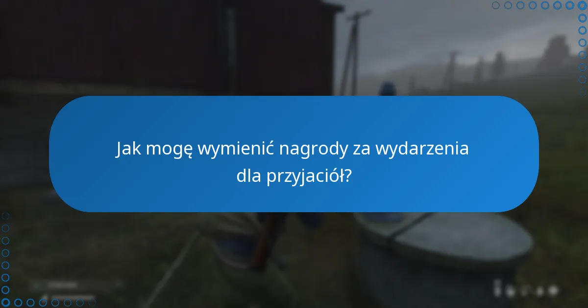 Jak mogę wymienić nagrody za wydarzenia dla przyjaciół?