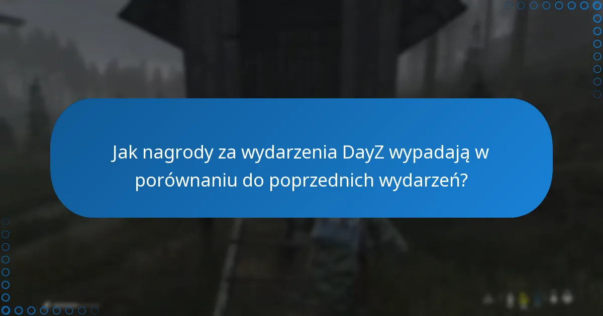 Jak nagrody za wydarzenia DayZ wypadają w porównaniu do poprzednich wydarzeń?