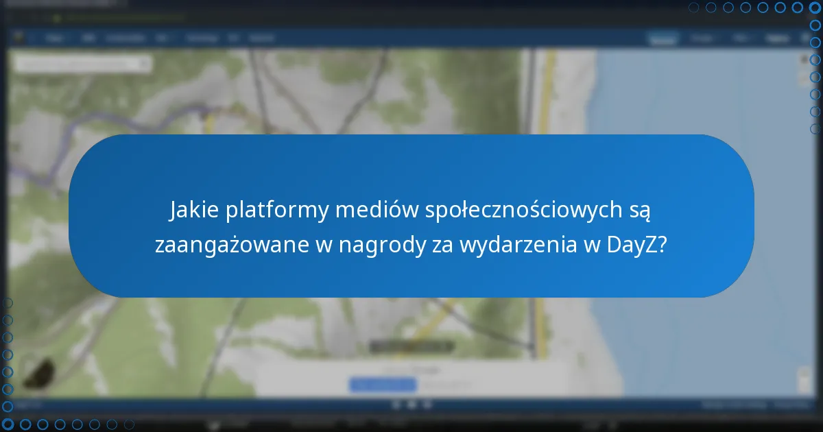 Jakie platformy mediów społecznościowych są zaangażowane w nagrody za wydarzenia w DayZ?