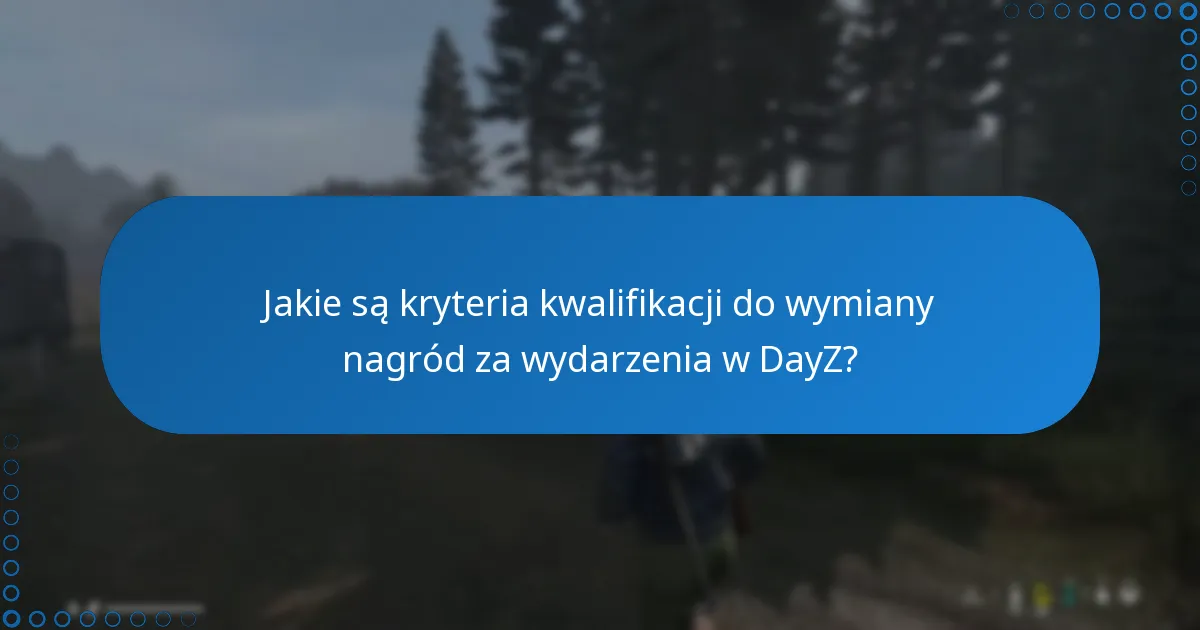 Jakie są kryteria kwalifikacji do wymiany nagród za wydarzenia w DayZ?