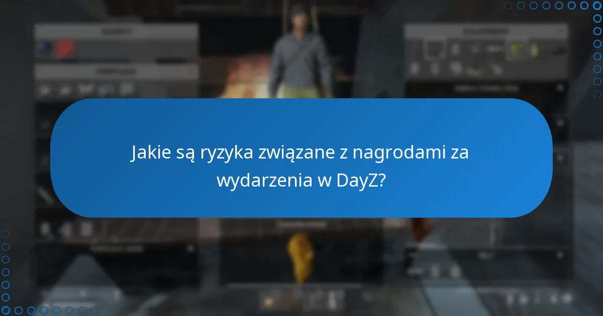 Jakie są ryzyka związane z nagrodami za wydarzenia w DayZ?