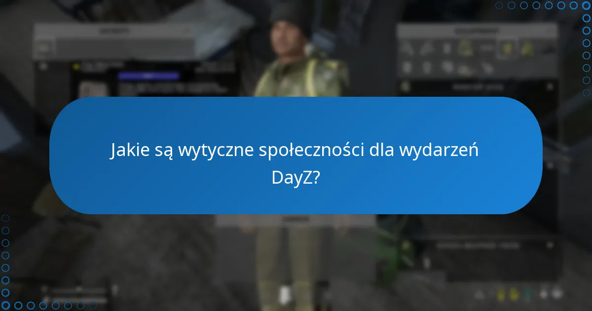 Jakie są wytyczne społeczności dla wydarzeń DayZ?
