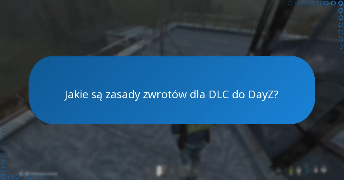 Jakie są zasady zwrotów dla DLC do DayZ?