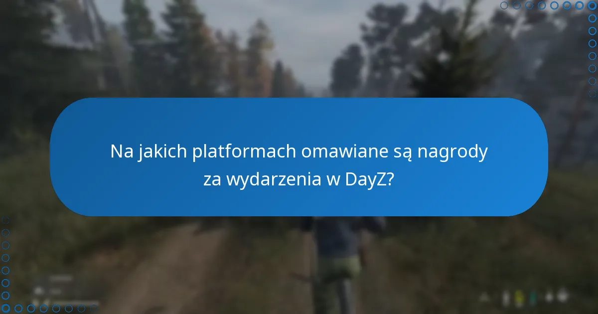 Na jakich platformach omawiane są nagrody za wydarzenia w DayZ?